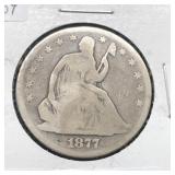1877 SEATED HALF