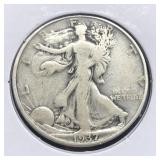 1937-D WALKING LIBERTY SILVER HALF