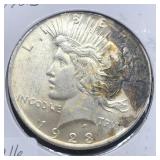 1923 PEACE SILVER DOLLAR