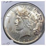 1922 PEACE SILVER DOLLAR