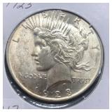1923 PEACE SILVER DOLLAR