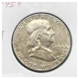 1954 FRANKLIN HALF - SILVER
