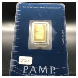 SWISS GOLD BAR 2.5 GRAM -999.9