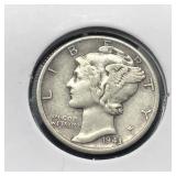 1943 MERCURY DIME
