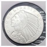 INDIAN ROUND - 1/4 OZ SILVER