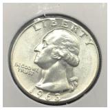 1963 WASH QUARTER - SILVER