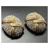 CINER VINTAGE SIGNED CLIP EARRINGS - EXCELLENT !