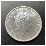 2017 BRITANNIA SILVER ROUND - 1 OZ