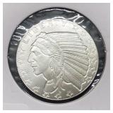 INDIAN ROUND - 1/4 OZ SILVER