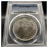 1887 MORGAN SILVER DOLLAR - PCGS MS63