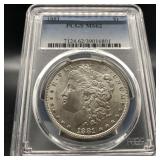 1881 MORGAN SILVER DOLLAR - PCGS MS62