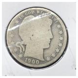 1900 BARBER HALF - SILVER