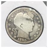 1900-S BARBER HALF - SILVER