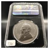 2017 S.AFRICA KRUGERRAND SILVER NGC SP69