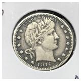 1916-D BARBAR SILVER QUARTER