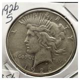 1926-S PEACE SILVER DOLLAR