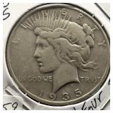 1935-S PEACE SILVER DOLLAR