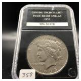1935 PEACE SILVER DOLLAR