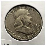 1952 FRANKLIN SILVER HALF