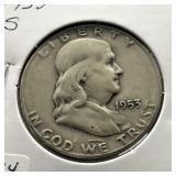 1953-S FRANKLIN SILVER HALF