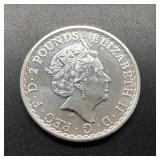 2017 BRITANNIA SILVER ROUND - 1 OZ