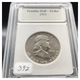 1951 FRANKLIN SILVER HALF