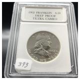 1962 FRANKLIN SILVER PROOF HALF