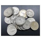 20 SILVER WASHINGTON QUARTERS
