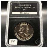 1957 FRANKLIN HALF - SILVER