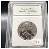 1962 PROOF FRANKLIN HALF - SILVER