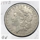 1883 MORGAN SILVER DOLLAR