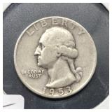 1953 - S WASHINGTON QUARTER - SILVER