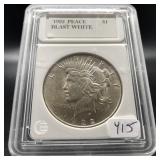 1922 PEACE SILVER DOLLAR (BLAST WHITE)