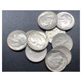 10 - ROSSEVELT DIMES - SILVER - MIXED DATES