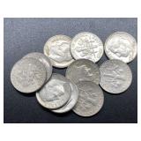 10 - ROOSEVELT DIMES - SILVER