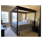 4-poster Canopy Henredon Mahogany Queen sized bed