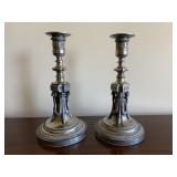 Pair of Metal Candlesticks