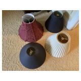 (4) Assorted Fabric Lampshades