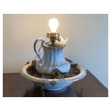 Converted Antique Water Basin Set