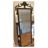Gilt Frame Beveled Full Length Mirror