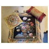 Pillows and Gobelin Tapestry