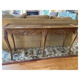 Henredon French Cabriole Leg Sofa Table