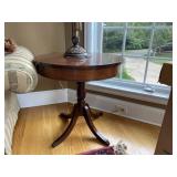 Duncan Phyfe Style Drum Table, Lyon MFG CO