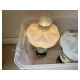 Pair of Hand Painted Gone With The Wind Lamps