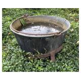 Metal Kettle and Iron Stand