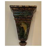 Large Hand Painted Wall Shelf