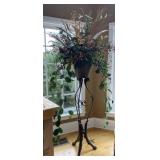 Tall Rams Head a Hoof Pedestal Jardiniere