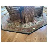 Large Octagonal Rug w/ Pad