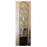 Pair of Metal Wall Decor W/ Mirrors