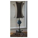 Art Glass & Metal Accent Lamp